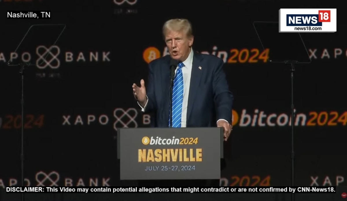 Дональд Трамп на конференции Bitcoin 2024 