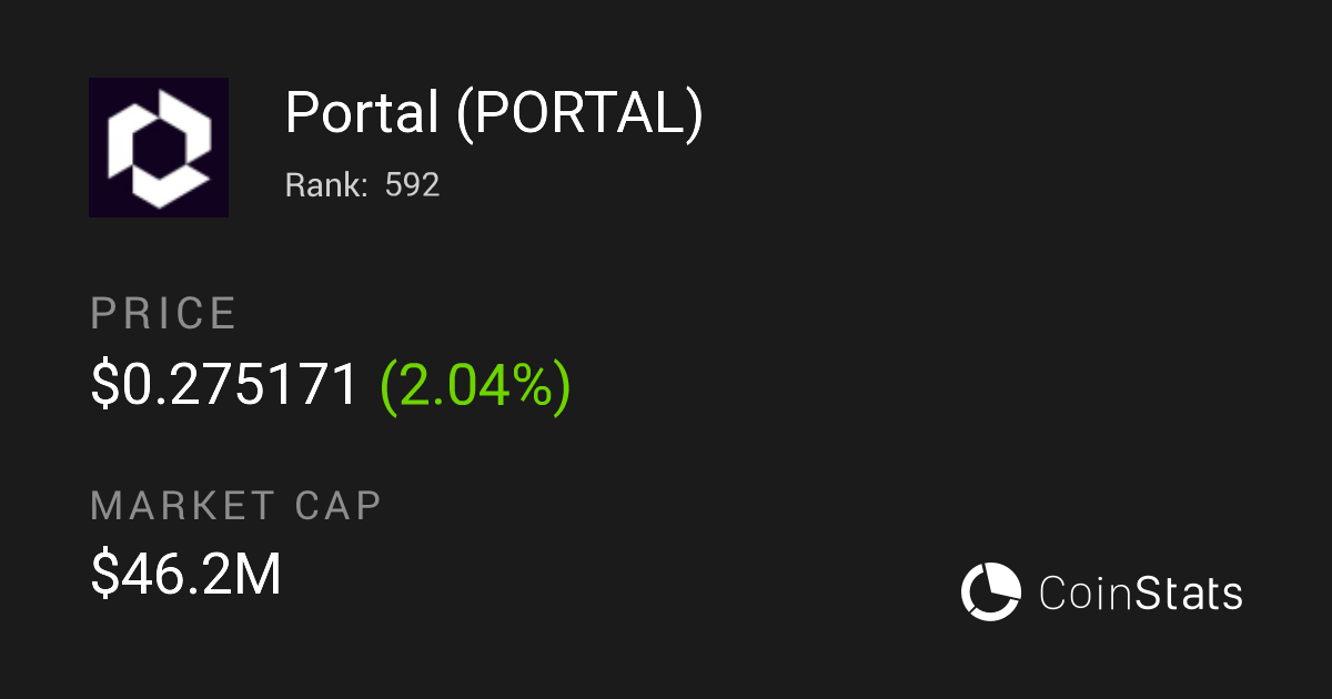 Цена монеты Portal