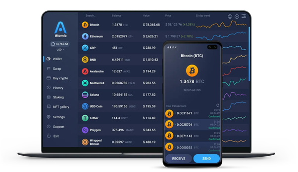 Криптокошелек Atomic Wallet