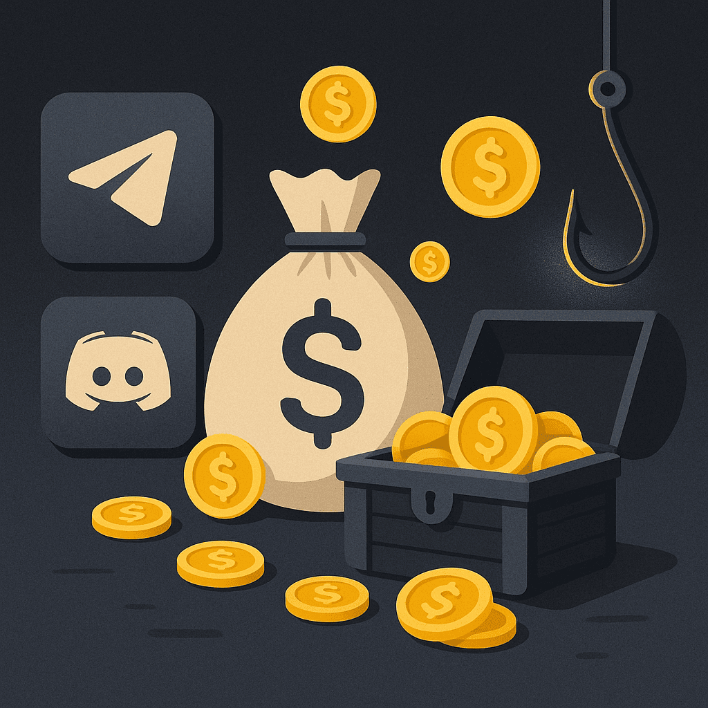 Заработок в Discord и Telegram информация 